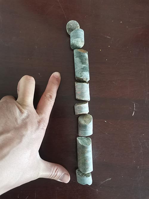 紹爾背包鉆機采集出的樣品.jpg